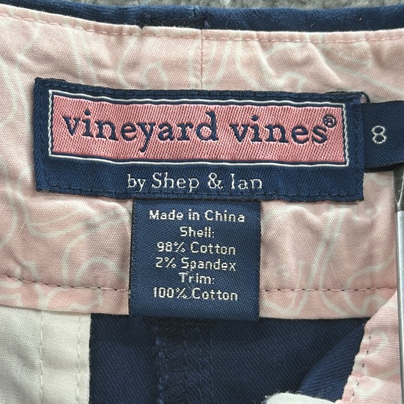 VINEYARD VINES by Shep & Ian  Navy Blue Cotton Twill Utility Skirt Size 8 - Picture 4 of 9